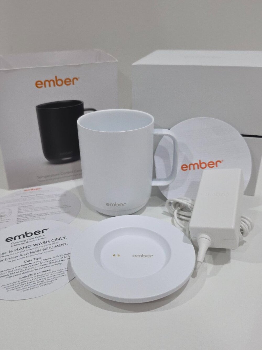 Open Box Ember Mug 2 White 10oz Heated Coffee Cup